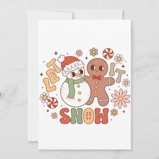Regalo de Navidad Deja que nieve (Anverso)