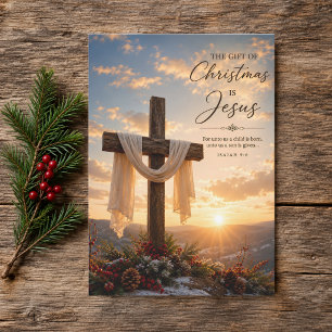 Regalo de Navidad es Jesús Cruz Cristiana