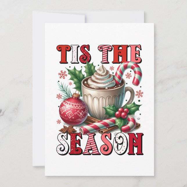 Regalo de Navidad Es La Temporada Cacao Caliente (Anverso)