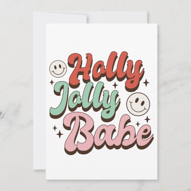 Regalo de Navidad Holly Jolly Babe (Anverso)