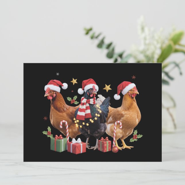 Regalo de Navidad para Amantes de Gallinas Granja  (Anverso de pie)