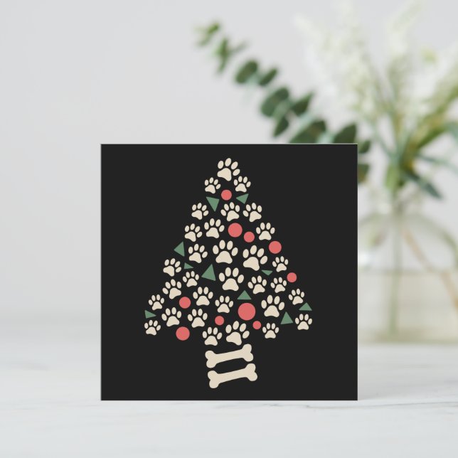 Regalo de Navidad para Amantes de Perros Pata de á (Anverso de pie)