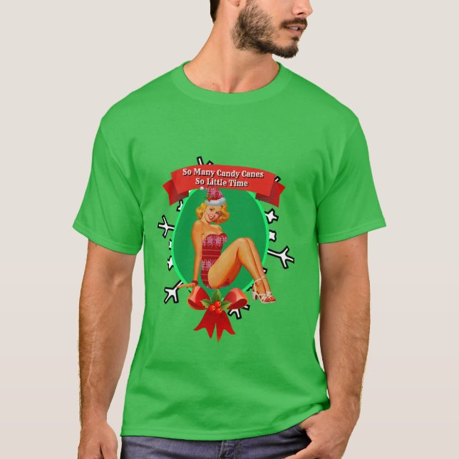 Regalo de Navidad para hombres CAMISETA con MUCHAS (Anverso)