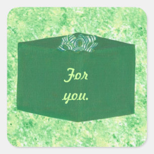 Regalo de Navidad Verde con Pegatinas de Bow