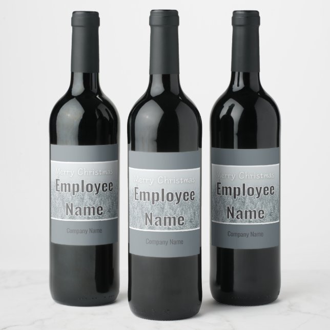 Regalo de navidades para etiqueta de vino de los e (Botellas)