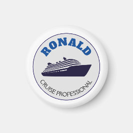 Regalo de nombre de imán profesional de crucero