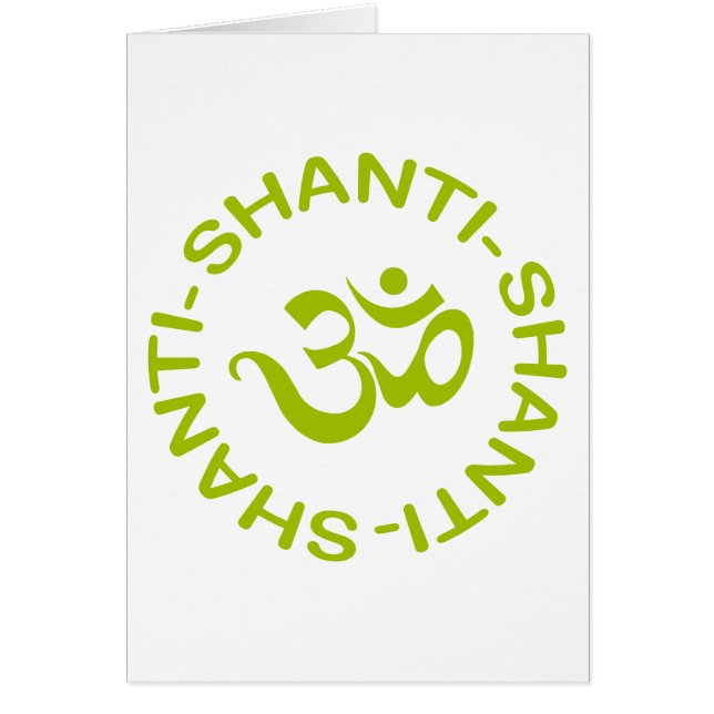 Regalo de OM Shanti Shanti Shanti (Frente)