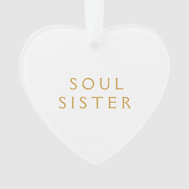 Regalo De Ornamento Acrílico Para Hermana Del Alma (Anverso)