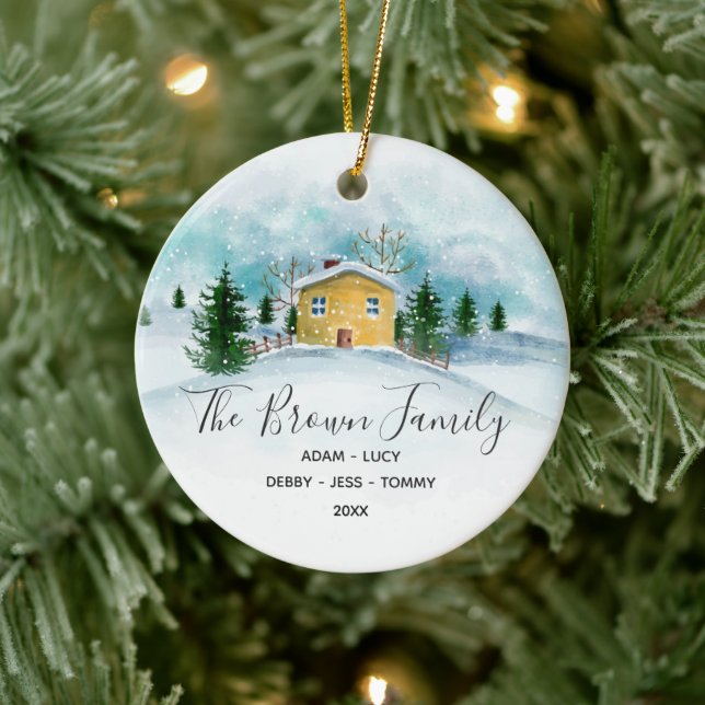 Regalo de ornamento de casa para Navidades familia (Árbol)
