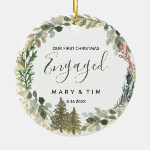 Regalo de ornamento navideño de árbol de pino