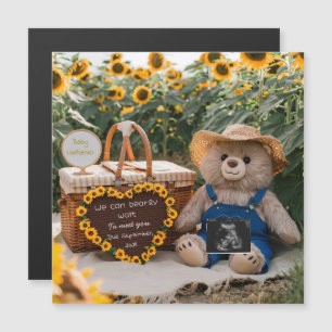 Regalo de osito de peluche de girasol para anuncio