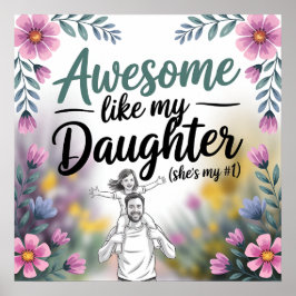 Regalo de papá y hija | Increíble como mi arte de 