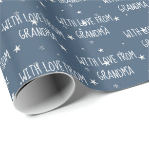 Regalo De Papel De Envoltura De Las Grandes Estrellas Bla