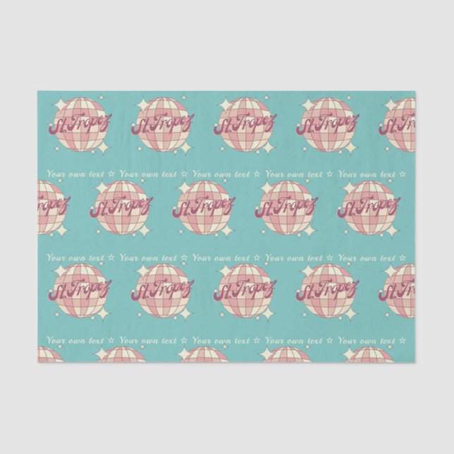 Regalo de papel de tejidos para envolver a St Trop (Anverso)