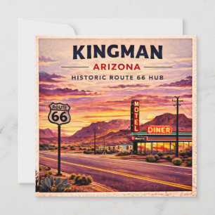 Regalo de papelería de viaje Kingman Route 66 Ariz