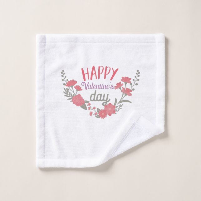 Regalo de pareja Feliz Día de San Valentín (Toallita)