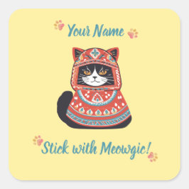 ¡Regalo de Pegatina Meowgic Personalizado!
