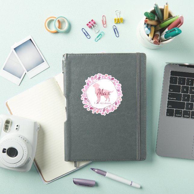 Regalo de pegatina personalizada de Labrador Retri (Funda para iPad)