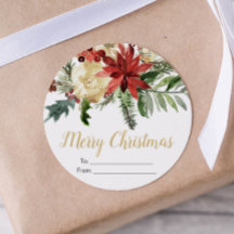 Regalo de pegatinas de navidad de Pegatina de vaca