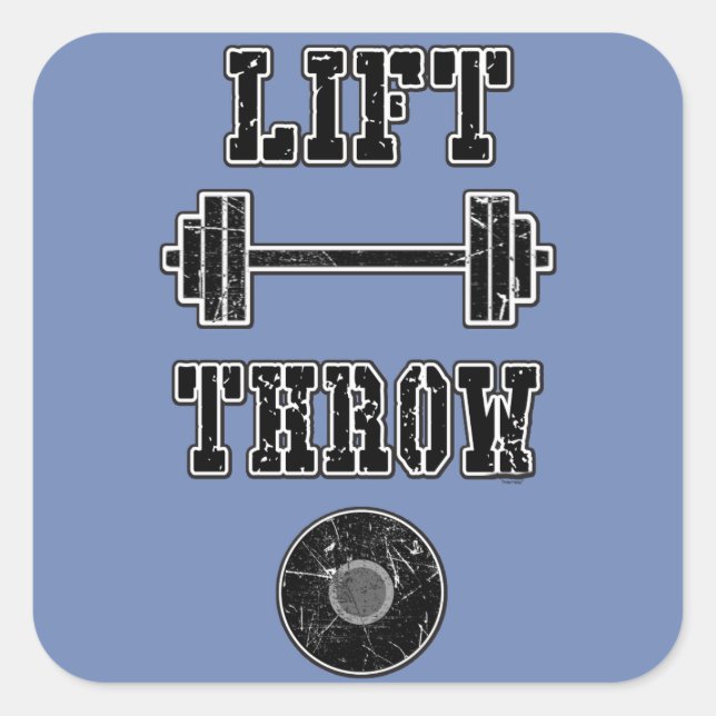 Regalo de Pegatinas de pista y de campo de discusi (Anverso)