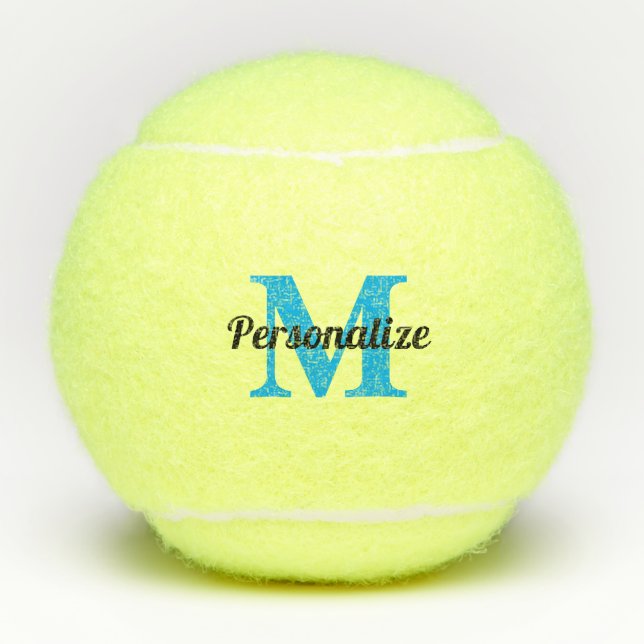 Regalo de pelotas de tenis monogramadas para Perso (Anverso)