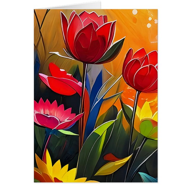 Regalo de pensamiento con flores (Frente)