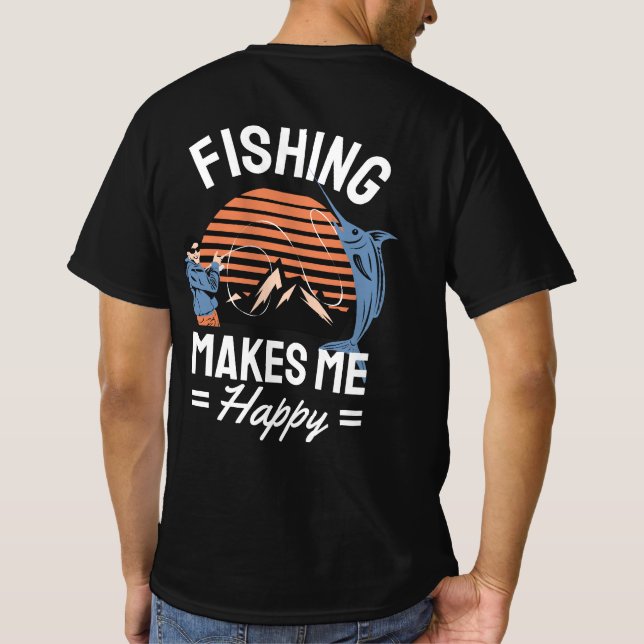 Regalo de pesca Camiseta de pesca (Reverso)