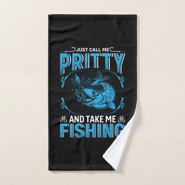 Regalo De Pescador Llévame Pesca (Toalla de mano)