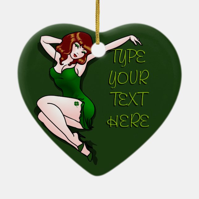 Regalo de Pinup Retro de Decoración Personalizada  (Atrás)