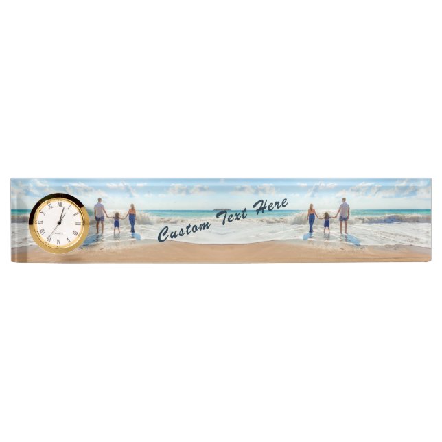 Regalo de placa de escritorio fotográfico personal (Anverso)