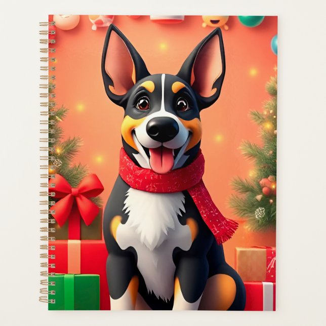 Regalo de Planificador de Perro de Navidad Lindo p (Anverso)