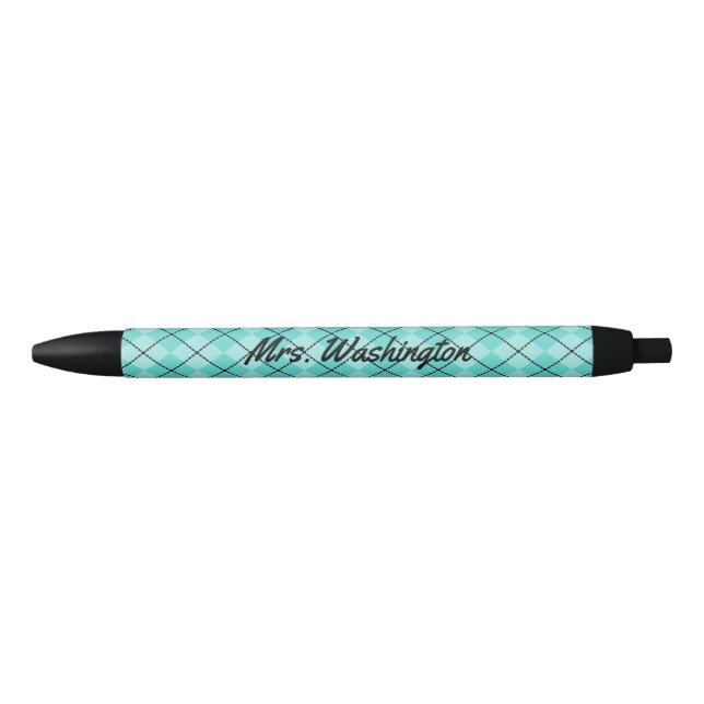 Regalo de pluma retro de profesor personalizado (Anverso)