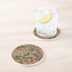 Regalo de posavasos con patrón de mármol marrón cl