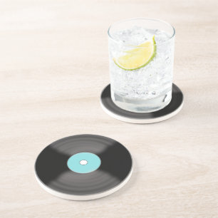 Regalo de posavasos de bebida de disco de vinilo r