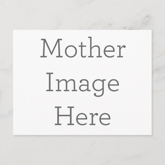 Regalo de postal con imagen personalizada de madre (Anverso)