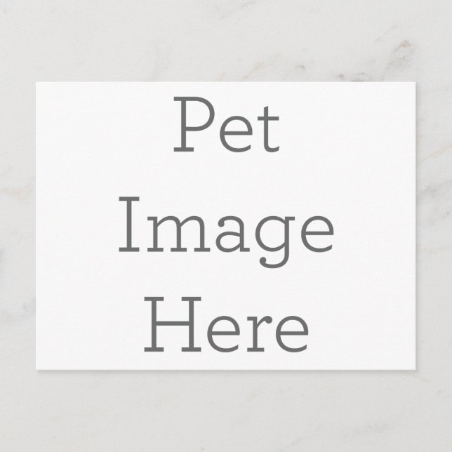 Regalo de postal Mascota personalizado (Anverso)