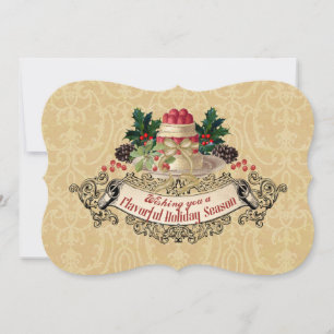 Regalo de pudding de Navidad vintage para cocinar 