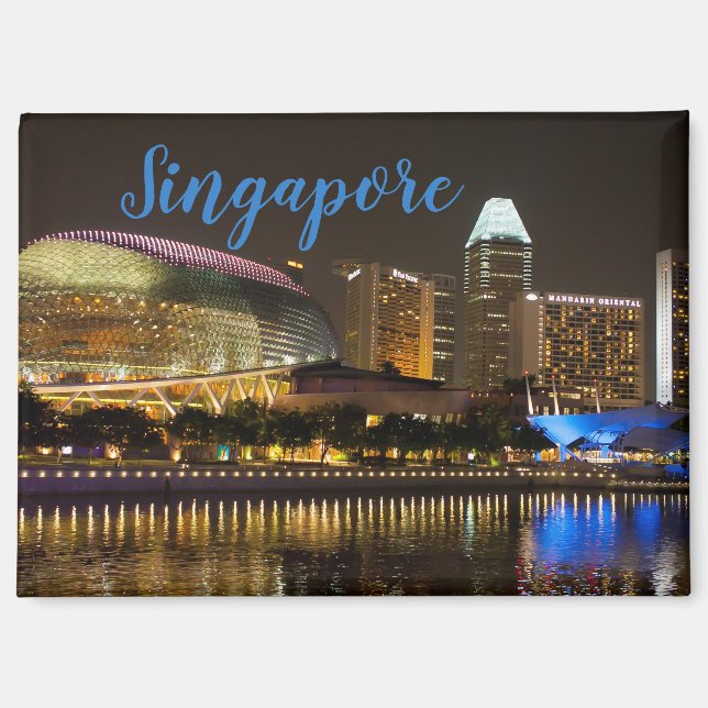 Regalo de recuerdo de imán de Singapur (Anverso)
