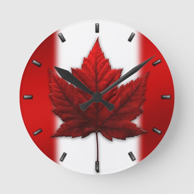 Regalo de Reloj Canadá de la bandera de Canadá par (Anverso)