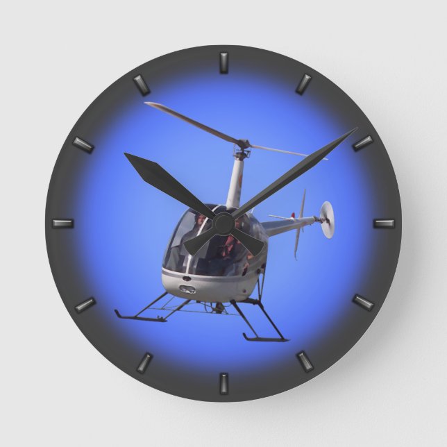 Regalo de reloj de pared del helicóptero volador d (Anverso)