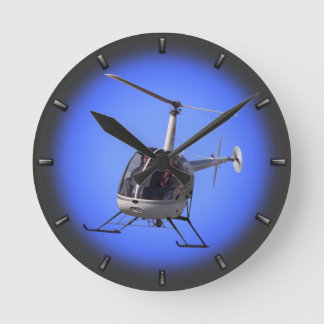 Regalo de reloj de pared del helicóptero volador d