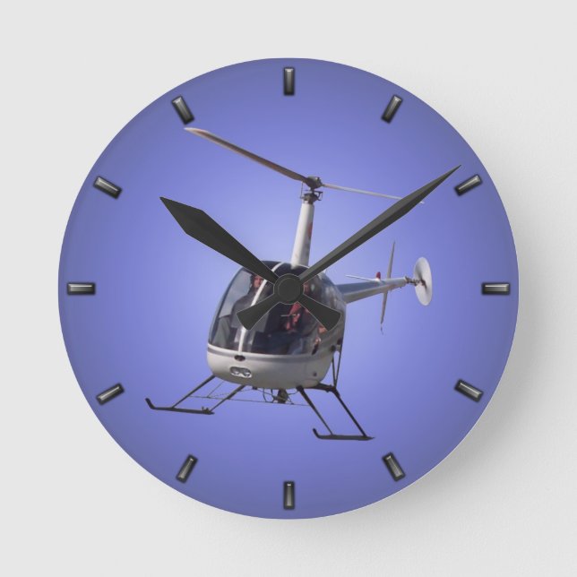 Regalo de reloj de pared del helicóptero volador d (Anverso)