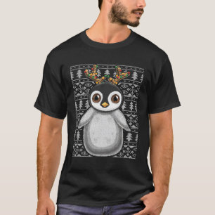Regalo de reno pingüino de suéter fea para Navidad