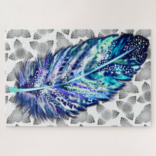 Regalo de rompecabezas de plumas