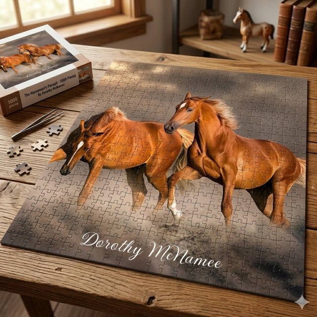 Regalo de rompecabezas personalizado con foto y no (Custom Photo & Name Jigsaw Puzzle Gift)