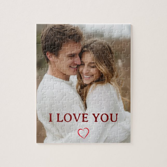 Regalo de rompecabezas personalizado Tú y Yo Te Am (Vertical)