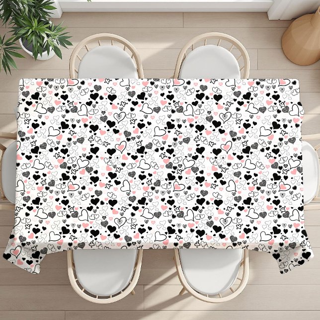 Regalo de San Valentín Mantel de Corazón (I Love You Gift Valentine Heart Tablecloth)