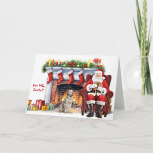Regalo de Santa Clumber Spaniel Perro Navidad