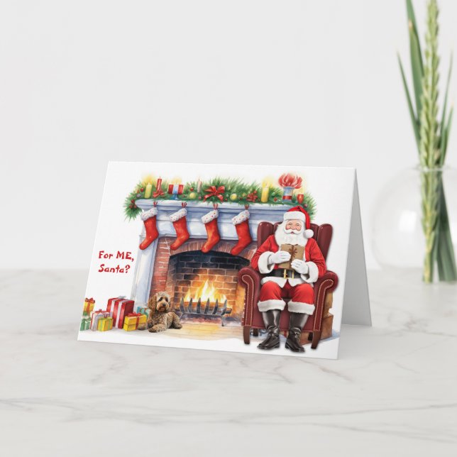 Regalo de Santa Perro Cockapoo Navidad (Anverso)
