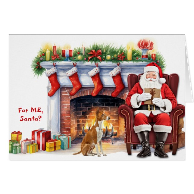Regalo de Santa Perro Podenco Ibicenco Navidad (Anverso (Horizontal))